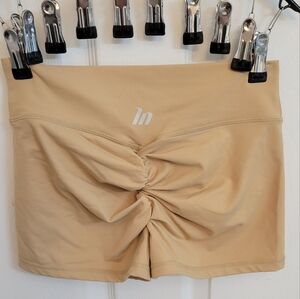 Muscle Nation Nude Scrunch Booty Shorts